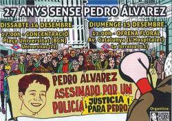 Es compleixen 27 anys de l'assassinat de Pedro Álvarez
