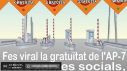 L'alliberament de l'autopista que serà de franc des d'aquesta nit a les 22 hores es podrà veure en directe a youtube.