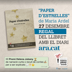 El diari Ara inclourà un exemplar del llibret "Paper d'estrelles" (XII Premi Helena Jubany)
