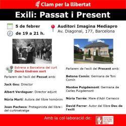 Acte a Barcelona "Exili: Passat i Present"