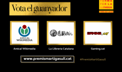 Finalistes dels premis Gasull: La Llibreria Catalana de Perpinyà, Amical Wikimedia i Gaming.cat