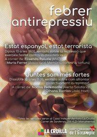 Jornades febrer antirepressiu Eixample Dret de Barcelona