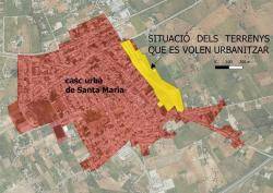 Santa Maria del Camí tramita el projecte urbanístic més gros de la seva història recent