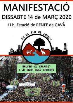 Mobilització contra el Pla de Ponent de Gavà