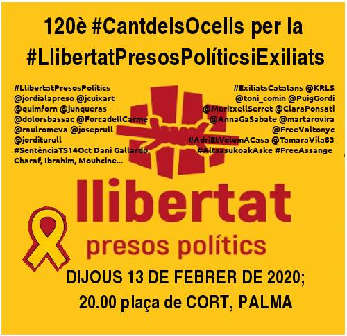 Palma,  @Llibertatmusica  CantdelsOcells