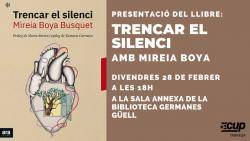 Mireia Boya presenta aquest divendres el seu llibre ?Trencar el Silenci? a Tàrrega