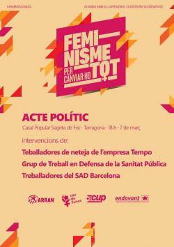La Sageta de Foc de Tarragona acollirà les experiències de treballadores dels sectors més feminitzats