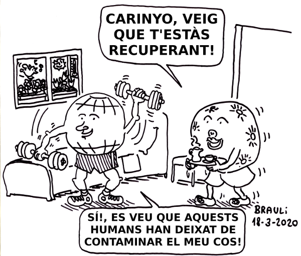 «Carinyo, veig que t'estàs recuperant!»