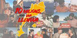 Estrena d'uns vídeos amb representació dels diversos parlars dins de la campanya #som10milions