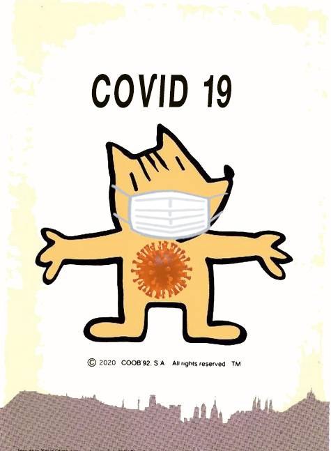 CoVid19, la nova mascota de Barcelona'20