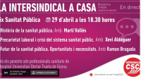 "La Intersindical a casa": Eix Sanitat amb professional sanitari de l'Hospital Dr. Trueta de Girona