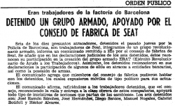 1978 Nou detinguts acusats de ser membres d?ERAT (Exèrcit Revolucionari d?Ajuda als Treballadors)