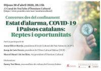 Converses des del Confinament: Estat d'Alarma, Covid-19 i Països Catalans