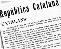 1931 Francesc Macià proclama la República Catalana a la plaça Sant Jaume