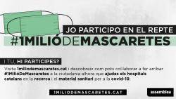 L?ANC inicia la campanya "1miliodemascaretes.cat"