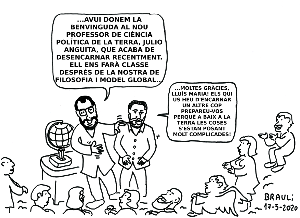 «Avui donem la benvinguda al nou professor...»