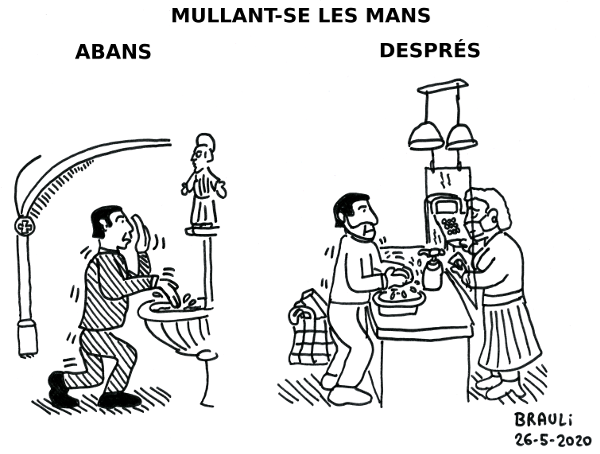 «Mullant-se les mans»