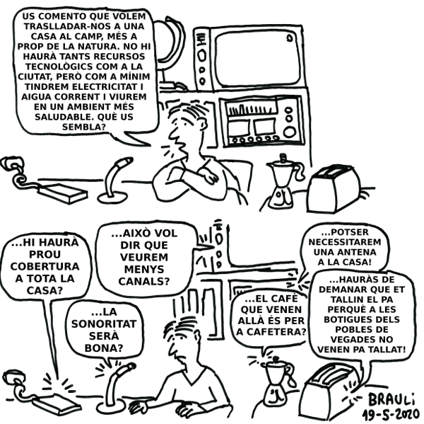 «Us comento que volem traslladar-nos a...»