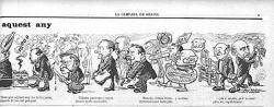 Dibuix satíric sobre el Corpus a 'La Campanya de Gràcia' el 1904