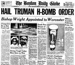 1951 Truman, president dels EEUU, dóna llum verda a experimentar amb el terror de la bomba H
