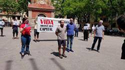 D'esquerra a dreta: Verònica Landa, Lluc Gayà, Pep Cruanyes i Jordi Guilleumes.