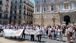Protesta per reivindicar CAP dignes a la plaça Sant Jaume, 22 de juny de 2020 - Betevé