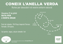 La CUP Tarragona impulsa una sèrie de rutes per l?Anella Verda sota la premissa que ?per salvaguardar s?ha de conèixer?