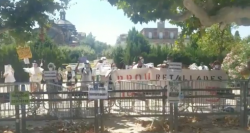 Protesta de Sanitaris en Lluita davant el Parlament.