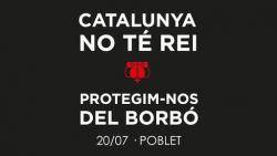 Concentració en contra de la visita de Felip VI el dia 20 de juliol a les 10:30h a L'Espluga de Francolí