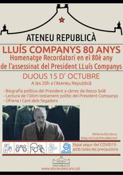 Homenatge a Lluís Companys 80 anys