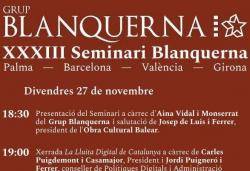 El 33è Seminari Blanquerna es podrà seguir de manera presencial a quatre seus dels Països Catalans
