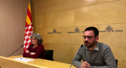 Els regidors de Guanyem Girona Lluc Salellas i Cristina Andreu