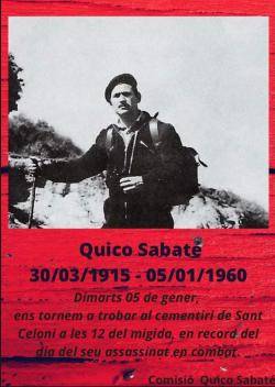 Recorden Quico Sabater en el 61è aniversari del seu assassinat als carrers de Sant Celoni