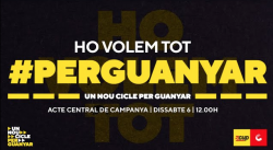 Acte central de campanya de la CUP-Guanyem a  a l'hospital de Sant Pau de Barcelona