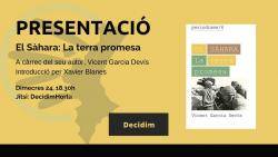 Presentació del llibre, "El Sàhara. La terra promesa"