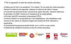 Crida sindical unitària a la mobilització de l?educació pública