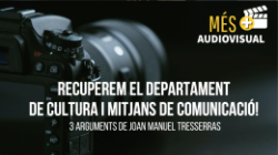 La Plataforma per la Llengua demana que es recuperi el Departament de Cultura i Mitjans de Comunicació