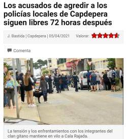 L'ASM denuncia el silenci de Delegació de Govern i la Guardia Civil al voltant de l'agressió a la Policia Local de Capdepera