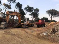 Paralització de les obres al Puig Montcal de Begur