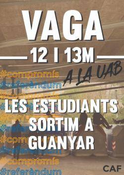 12 i 13 de Maig, Vaga estudiantil a la UAB