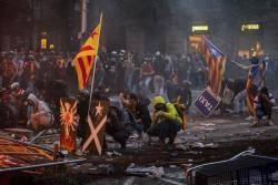 Vaga General a la plaça Urquinaona 18/10/2019