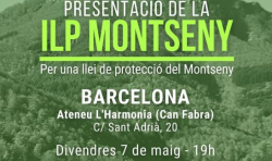 Es reprèn la campanya de recollida de signatures en suport de la ILP per protegir el Montseny