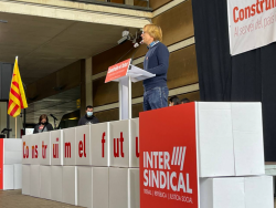 La Intersindical (CSC) concentra més d'un miler de persones arreu Catalunya sota el lema "Construïm el futur!"