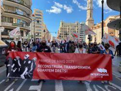 Intersindical Valenciana es manifesta per exigir més drets per a les treballadores i treballadors
