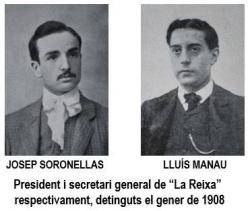 Membres destacats de 'La Reixa' que patiren la repressió el 1908