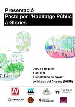 Presentaci&oacute; del Pacte per l'Habitatge P&uacute;blic a Gl&ograve;ries de Barcelona