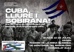 Concentració a Barcelona en suport a Cuba