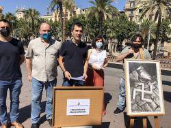 Reedició del "Aixafem el feixisme", una icona que ha esdevingut el fil roig en la lluita per la Llibertat