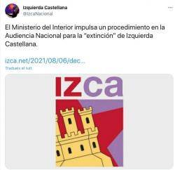 El govern espanyol pretén il·legalitzar -també- Izquierda Castellana (Izca)