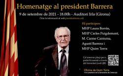 Acte i homenatge en el 10è aniversari de la mort d'Heribert Barrera